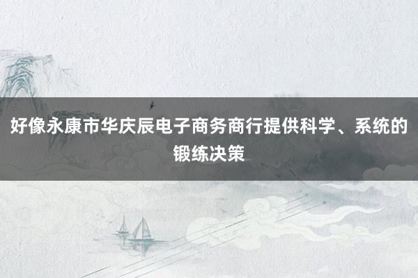 好像永康市华庆辰电子商务商行提供科学、系统的锻练决策